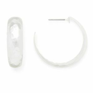 New! “Daphne” Dainty Silver Huggie Hoop Earrings